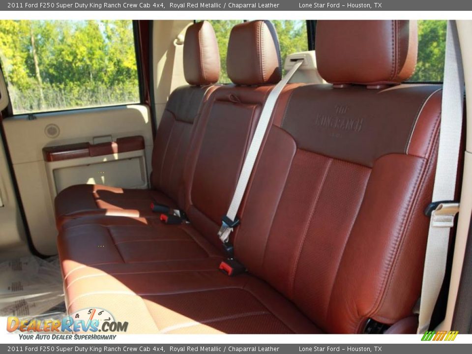 2011 Ford F250 Super Duty King Ranch Crew Cab 4x4 Royal Red Metallic / Chaparral Leather Photo #6