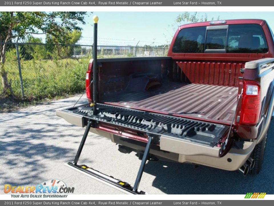 2011 Ford F250 Super Duty King Ranch Crew Cab 4x4 Royal Red Metallic / Chaparral Leather Photo #13