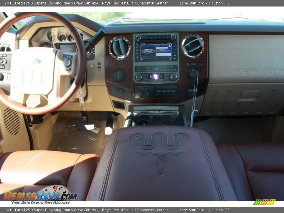 2011 Ford F250 Super Duty King Ranch Crew Cab 4x4 Royal Red Metallic / Chaparral Leather Photo #16