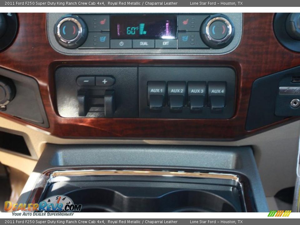 2011 Ford F250 Super Duty King Ranch Crew Cab 4x4 Royal Red Metallic / Chaparral Leather Photo #17