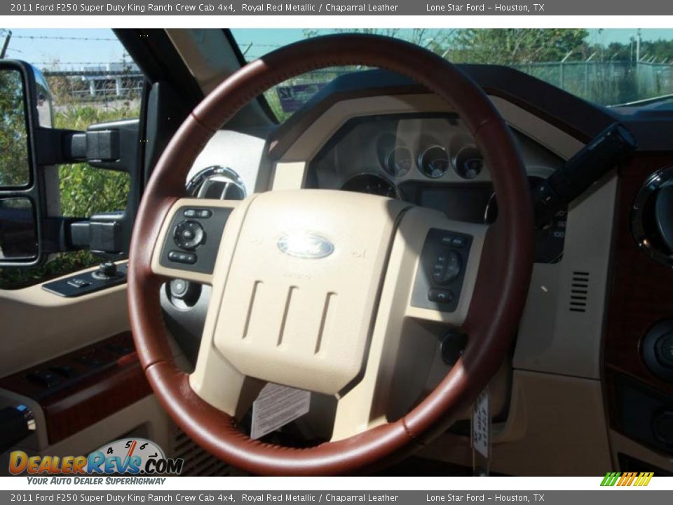 2011 Ford F250 Super Duty King Ranch Crew Cab 4x4 Royal Red Metallic / Chaparral Leather Photo #18