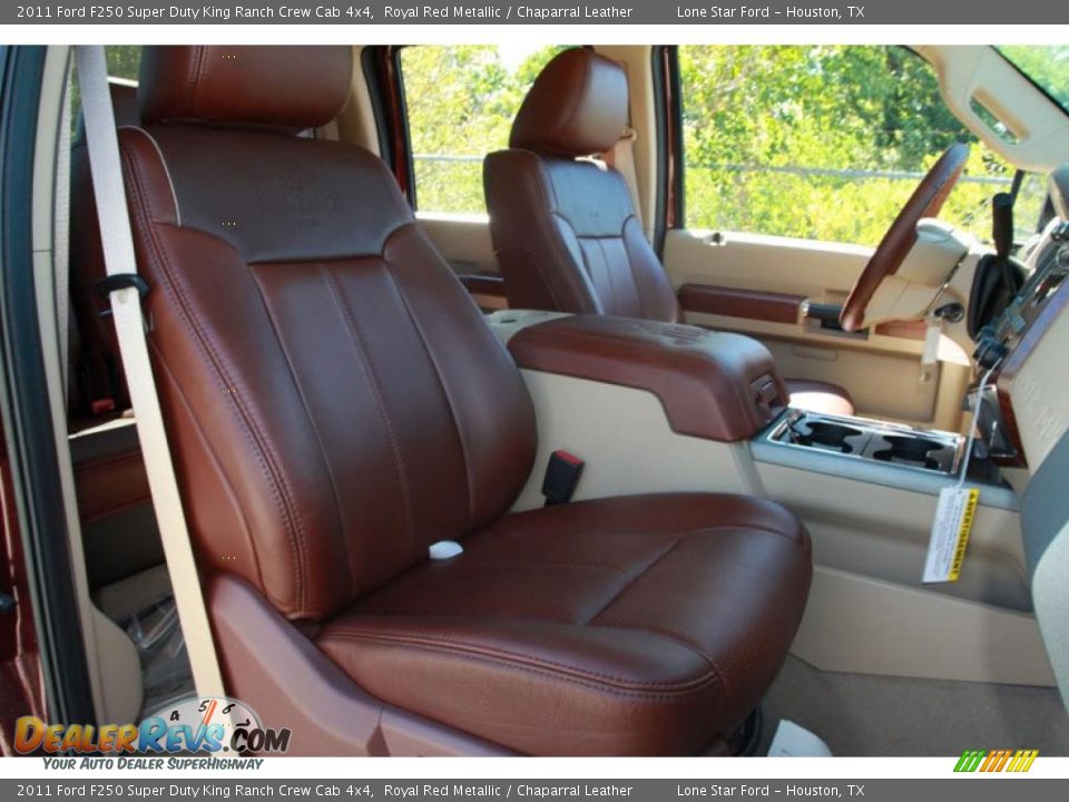 2011 Ford F250 Super Duty King Ranch Crew Cab 4x4 Royal Red Metallic / Chaparral Leather Photo #20
