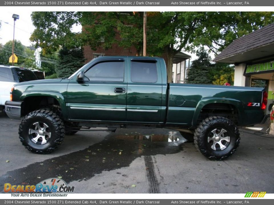 2004 Chevrolet Silverado 1500 Z71 Extended Cab 4x4 Dark Green Metallic / Dark Charcoal Photo #4