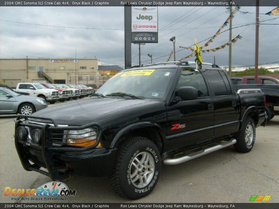 2004 GMC Sonoma SLS Crew Cab 4x4 Onyx Black / Graphite Photo 1