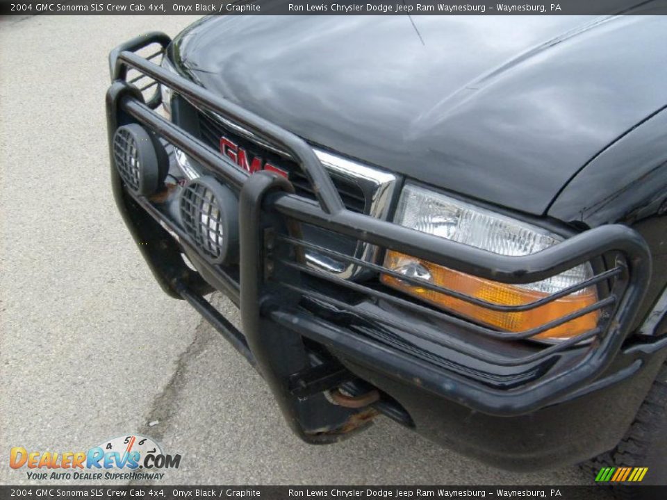 2004 GMC Sonoma SLS Crew Cab 4x4 Onyx Black / Graphite Photo #9