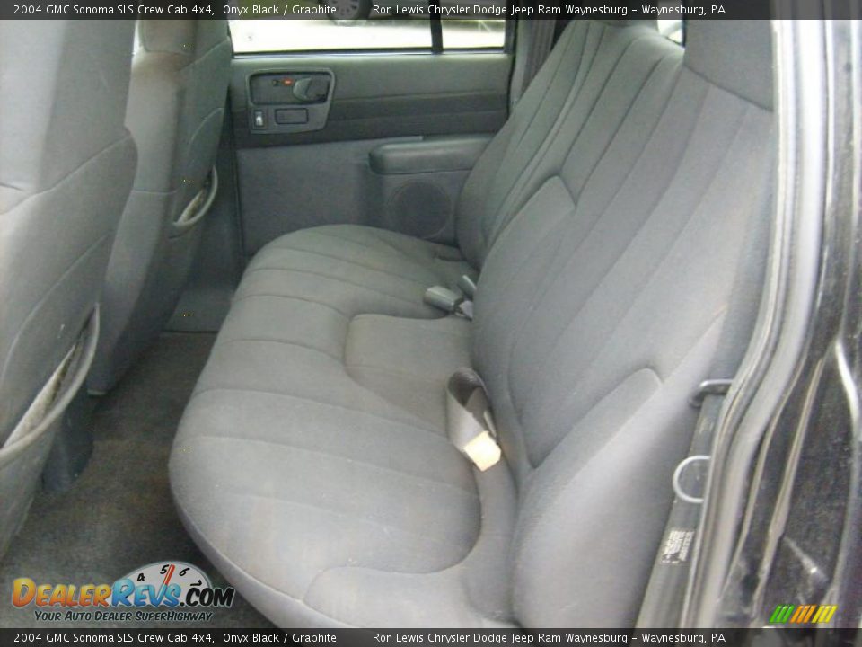 2004 GMC Sonoma SLS Crew Cab 4x4 Onyx Black / Graphite Photo #15