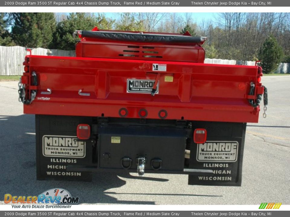 2009 Dodge Ram 3500 ST Regular Cab 4x4 Chassis Dump Truck Flame Red / Medium Slate Gray Photo #5