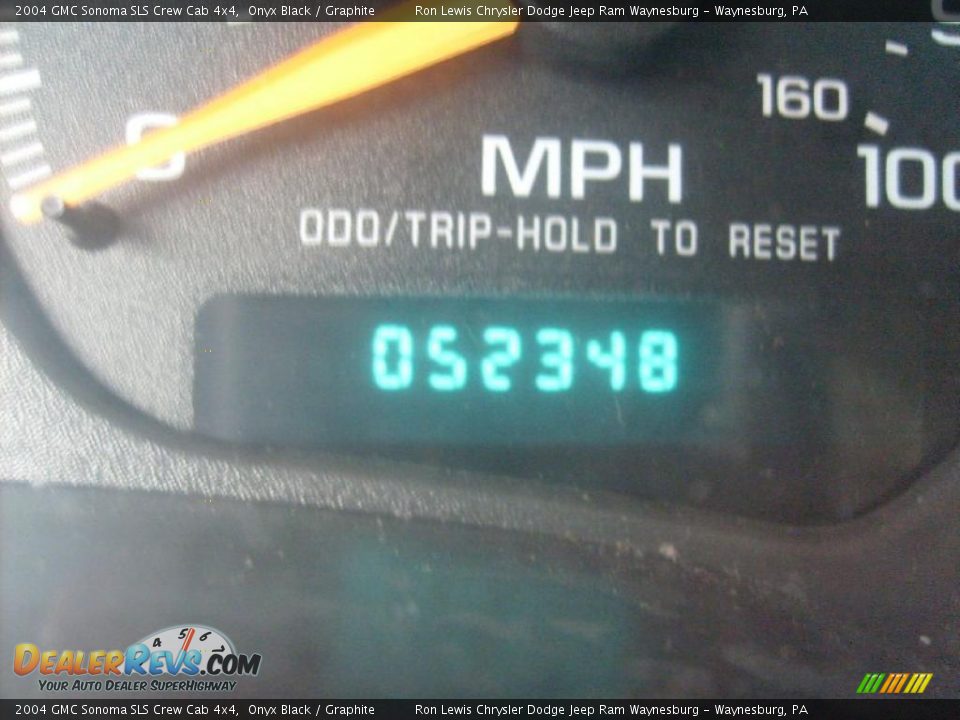 2004 GMC Sonoma SLS Crew Cab 4x4 Onyx Black / Graphite Photo #25