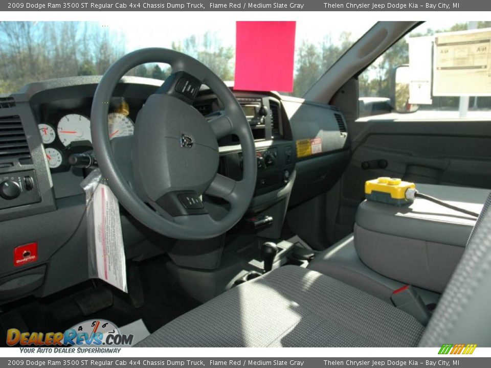 2009 Dodge Ram 3500 ST Regular Cab 4x4 Chassis Dump Truck Flame Red / Medium Slate Gray Photo #11