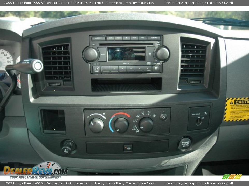 2009 Dodge Ram 3500 ST Regular Cab 4x4 Chassis Dump Truck Flame Red / Medium Slate Gray Photo #12