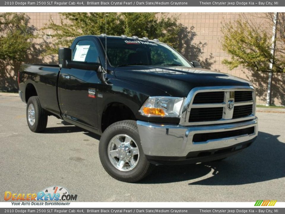 2010 Dodge Ram 2500 SLT Regular Cab 4x4 Brilliant Black Crystal Pearl / Dark Slate/Medium Graystone Photo #1