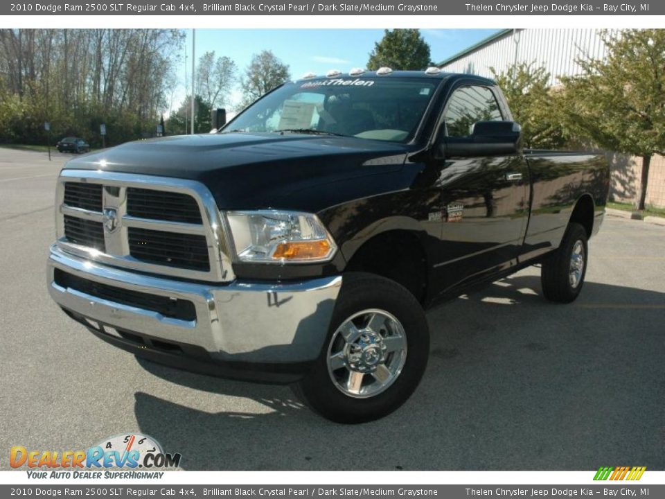 2010 Dodge Ram 2500 SLT Regular Cab 4x4 Brilliant Black Crystal Pearl / Dark Slate/Medium Graystone Photo #3