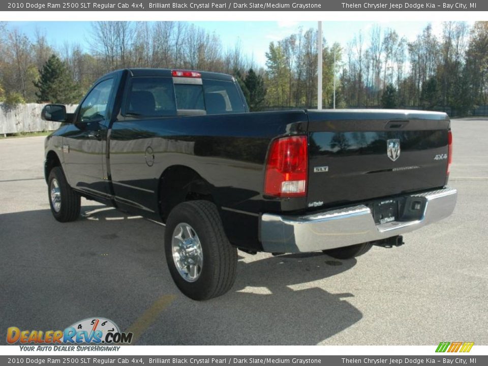 2010 Dodge Ram 2500 SLT Regular Cab 4x4 Brilliant Black Crystal Pearl / Dark Slate/Medium Graystone Photo #4