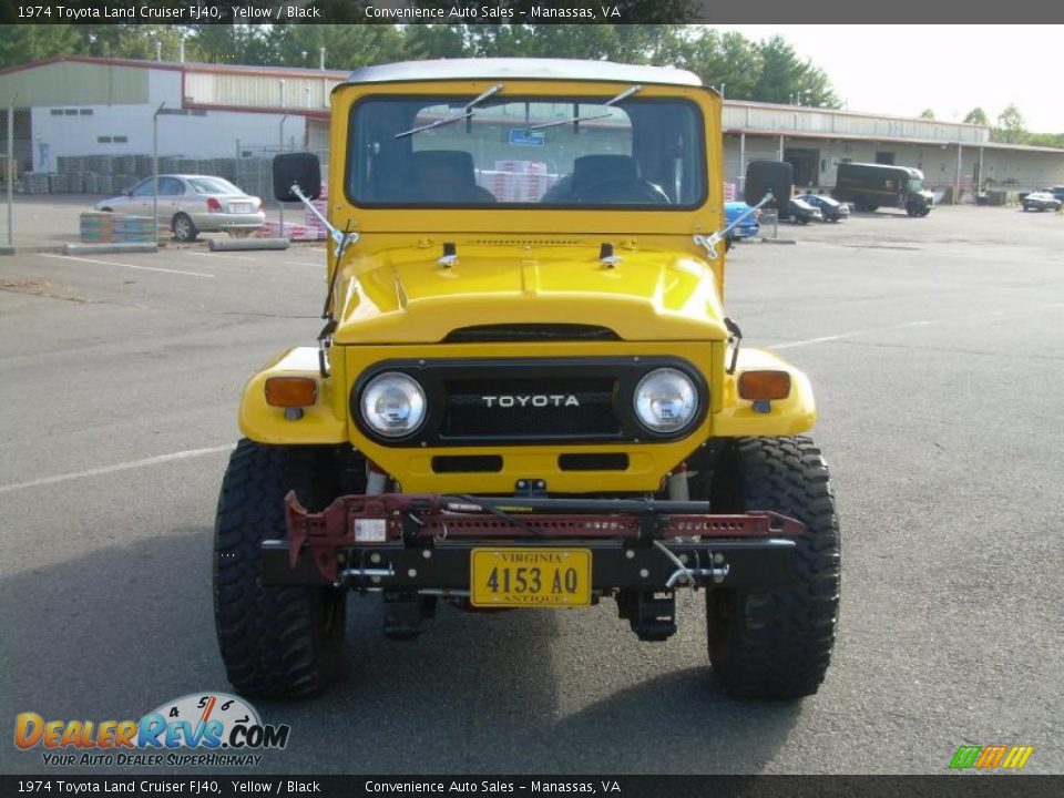 1974 Toyota Land Cruiser FJ40 Yellow / Black Photo #3