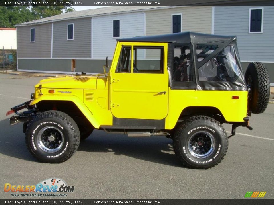 1974 Toyota Land Cruiser FJ40 Yellow / Black Photo #5