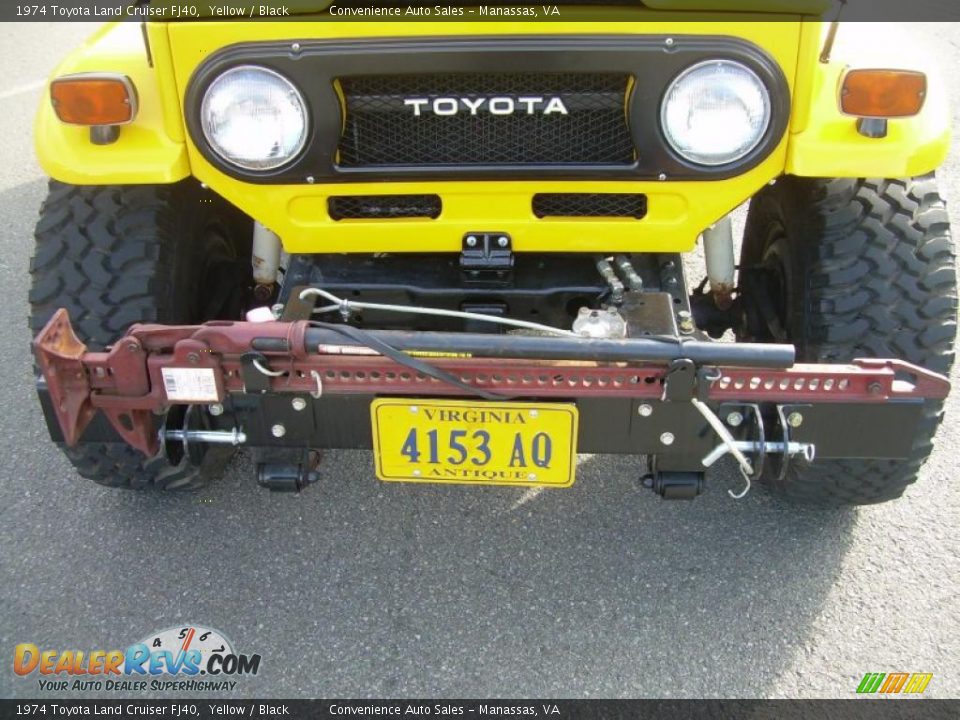 1974 Toyota Land Cruiser FJ40 Yellow / Black Photo #9