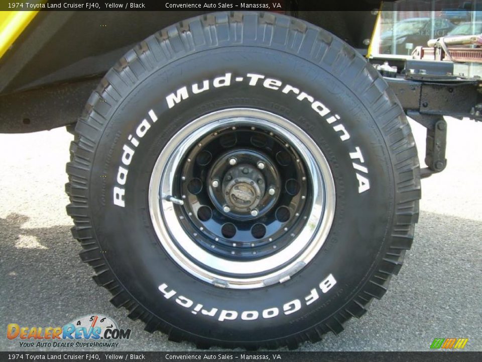 1974 Toyota Land Cruiser FJ40 Yellow / Black Photo #10