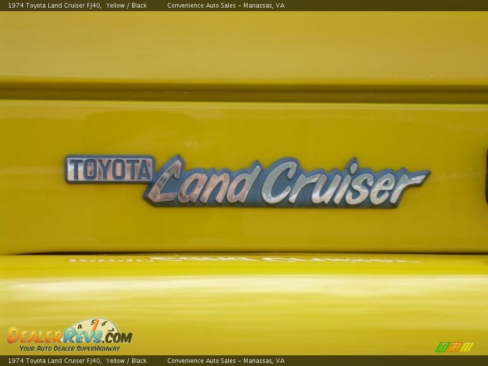1974 Toyota Land Cruiser FJ40 Yellow / Black Photo #11