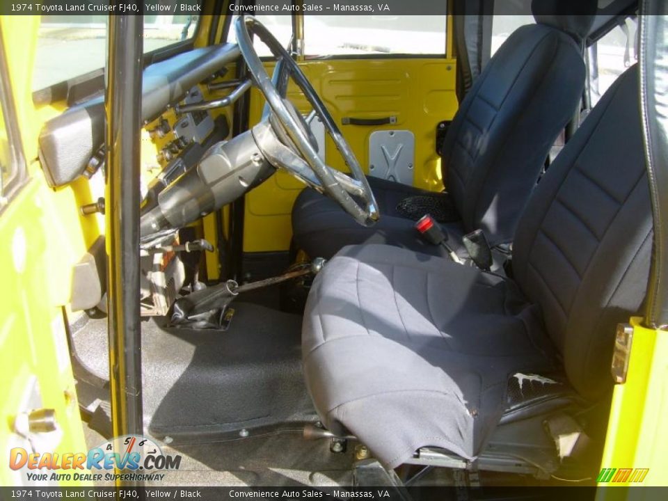 1974 Toyota Land Cruiser FJ40 Yellow / Black Photo #20