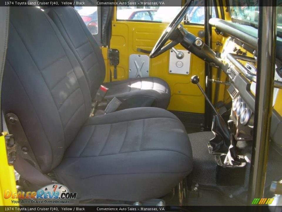 1974 Toyota Land Cruiser FJ40 Yellow / Black Photo #21
