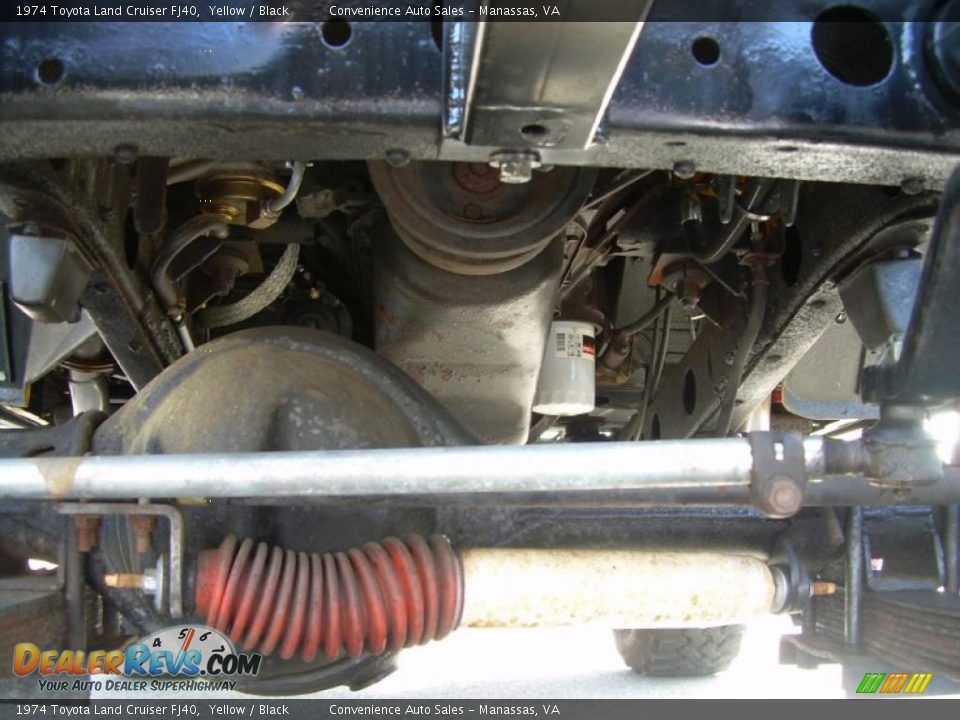 1974 Toyota Land Cruiser FJ40 Yellow / Black Photo #28