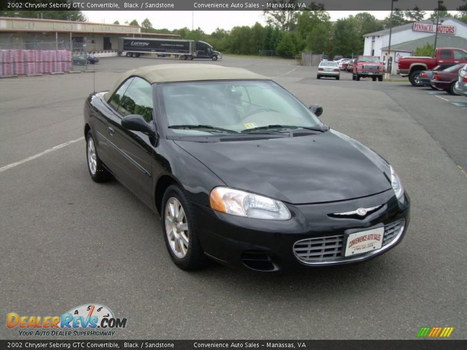 2002 Chrysler Sebring GTC Convertible Black / Sandstone Photo #2