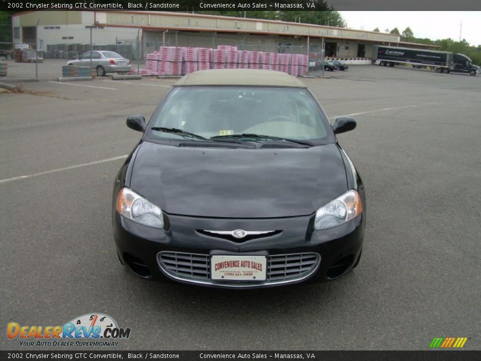 2002 Chrysler Sebring GTC Convertible Black / Sandstone Photo #3