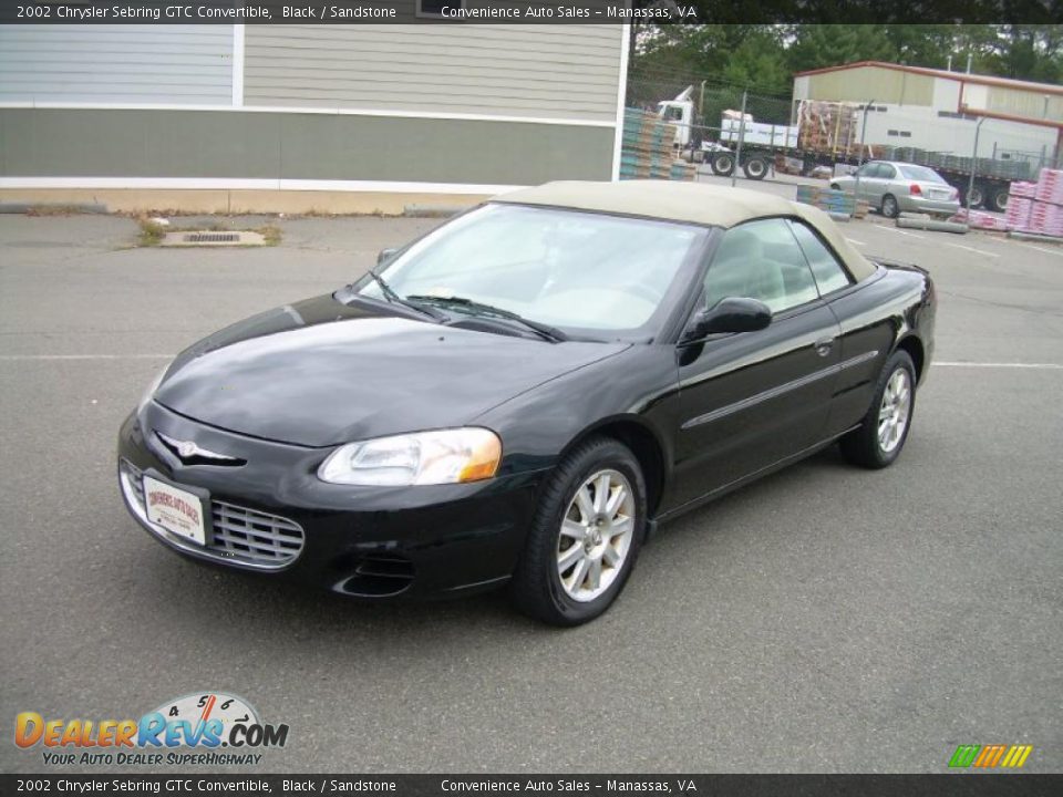 2002 Chrysler Sebring GTC Convertible Black / Sandstone Photo #4