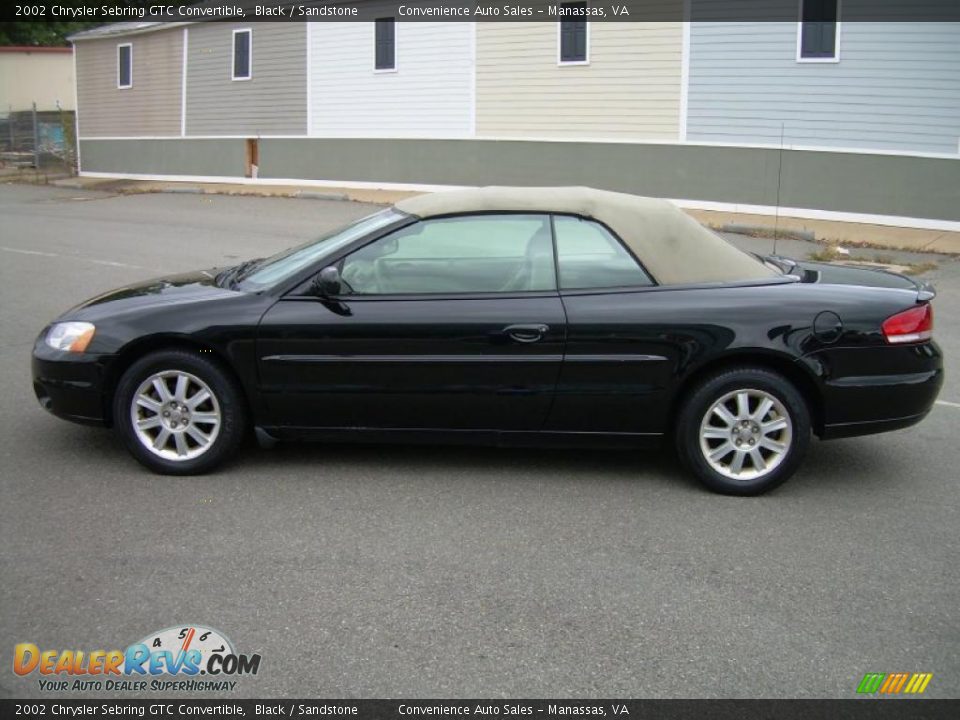 2002 Chrysler Sebring GTC Convertible Black / Sandstone Photo #5