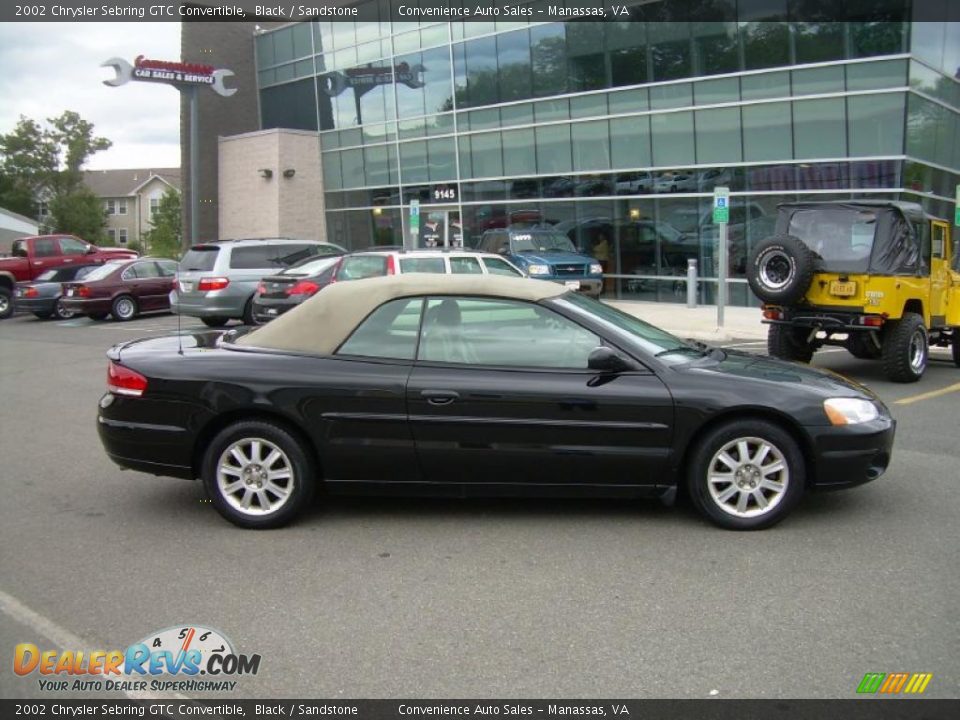 2002 Chrysler Sebring GTC Convertible Black / Sandstone Photo #9