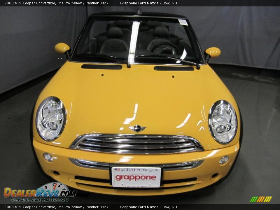 2008 Mini Cooper Convertible Mellow Yellow / Panther Black Photo #2