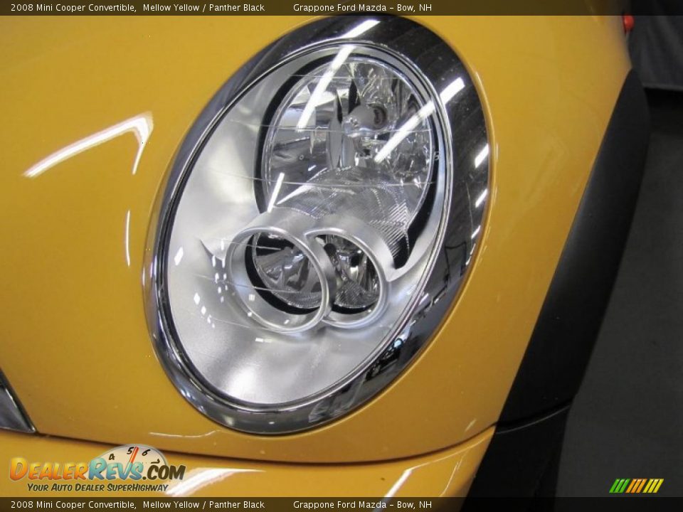 2008 Mini Cooper Convertible Mellow Yellow / Panther Black Photo #4