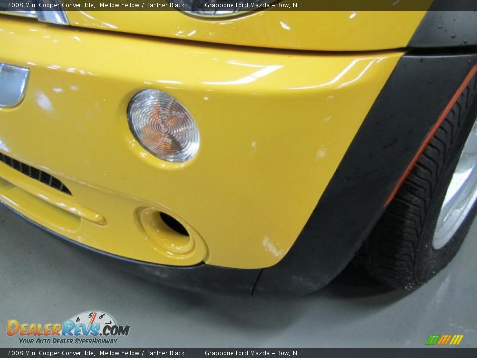 2008 Mini Cooper Convertible Mellow Yellow / Panther Black Photo #5