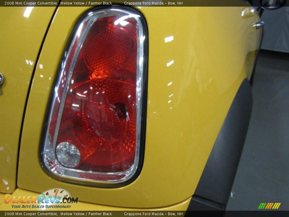 2008 Mini Cooper Convertible Mellow Yellow / Panther Black Photo #10