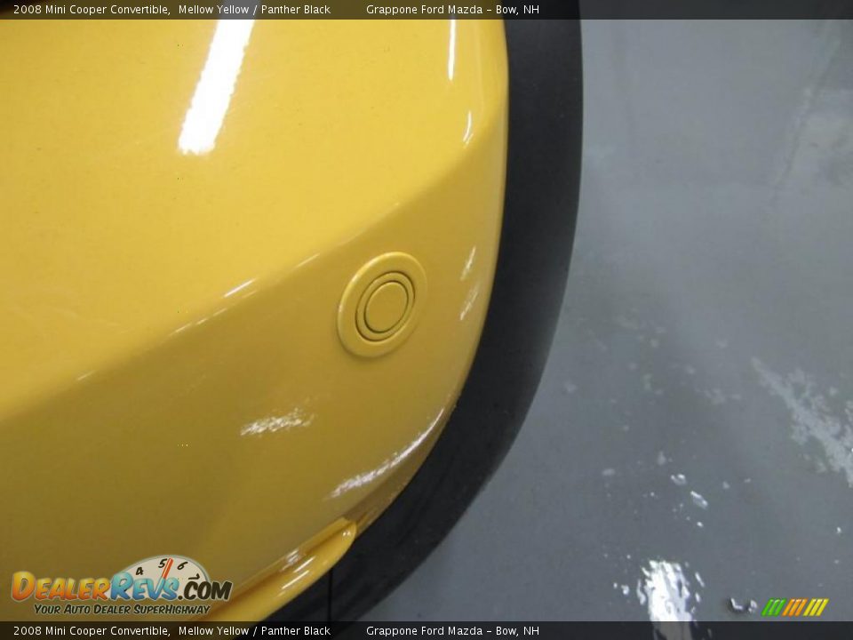 2008 Mini Cooper Convertible Mellow Yellow / Panther Black Photo #12