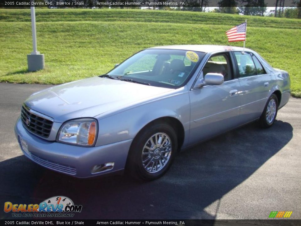 2005 Cadillac DeVille DHS Blue Ice / Shale Photo #2