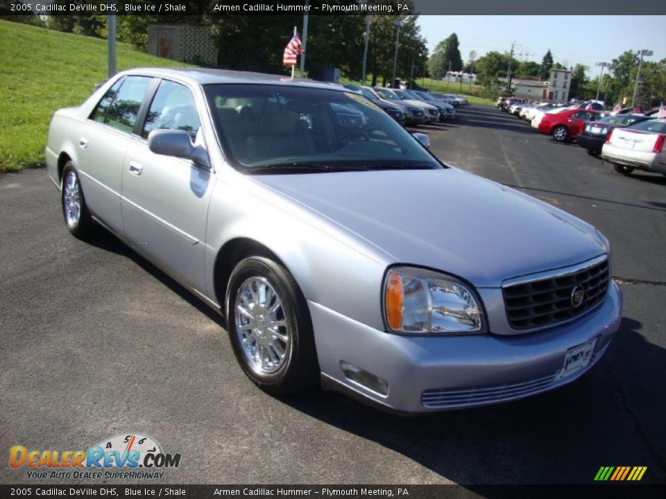 2005 Cadillac DeVille DHS Blue Ice / Shale Photo #4