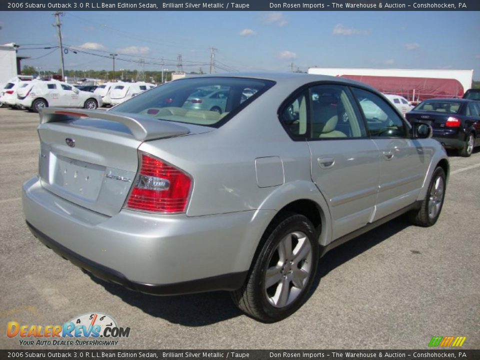 2006 Subaru Outback 3.0 R L.L.Bean Edition Sedan Brilliant Silver Metallic / Taupe Photo #8