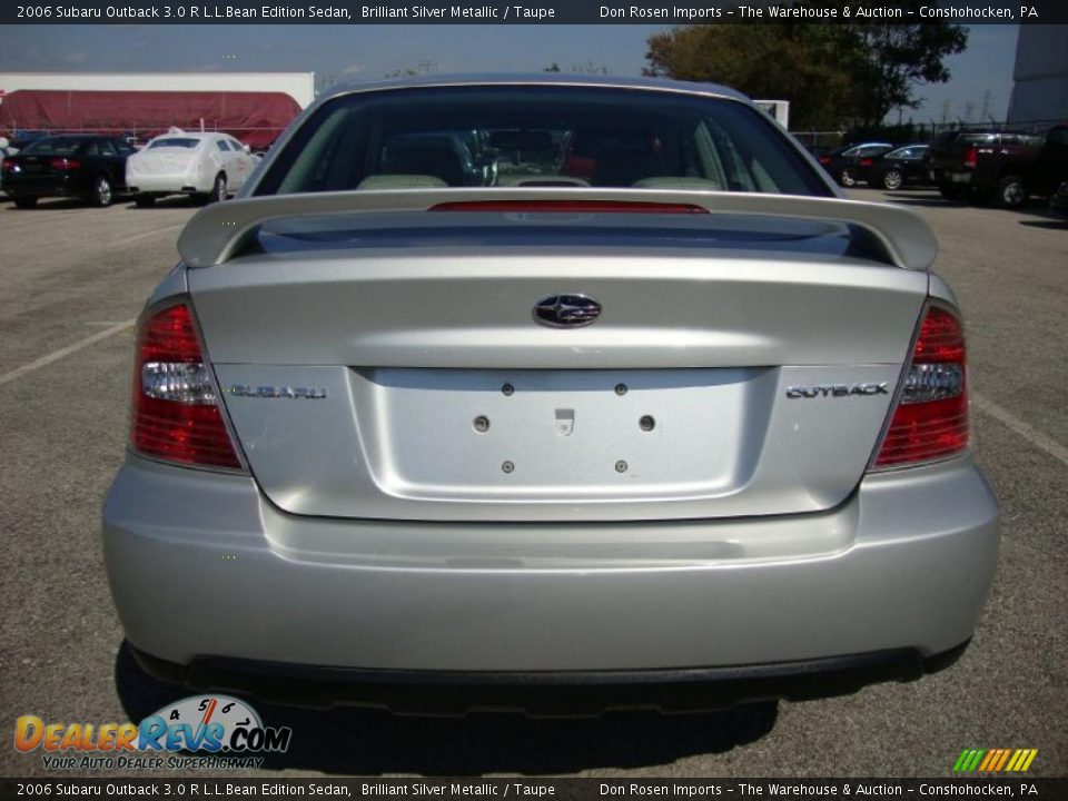 2006 Subaru Outback 3.0 R L.L.Bean Edition Sedan Brilliant Silver Metallic / Taupe Photo #9