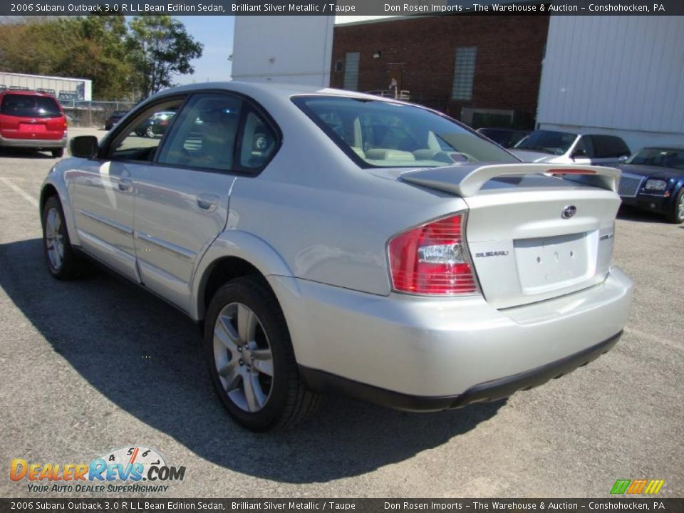 2006 Subaru Outback 3.0 R L.L.Bean Edition Sedan Brilliant Silver Metallic / Taupe Photo #10