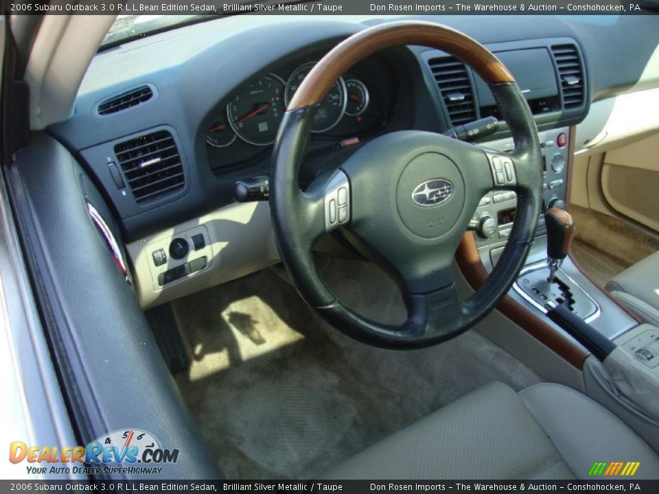 2006 Subaru Outback 3.0 R L.L.Bean Edition Sedan Brilliant Silver Metallic / Taupe Photo #12