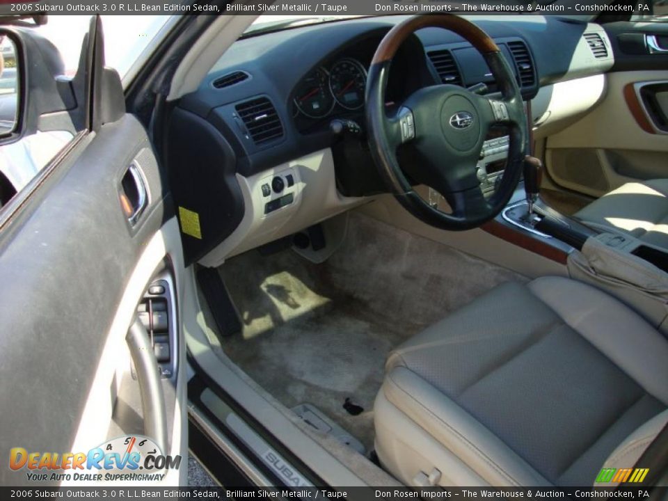 2006 Subaru Outback 3.0 R L.L.Bean Edition Sedan Brilliant Silver Metallic / Taupe Photo #13