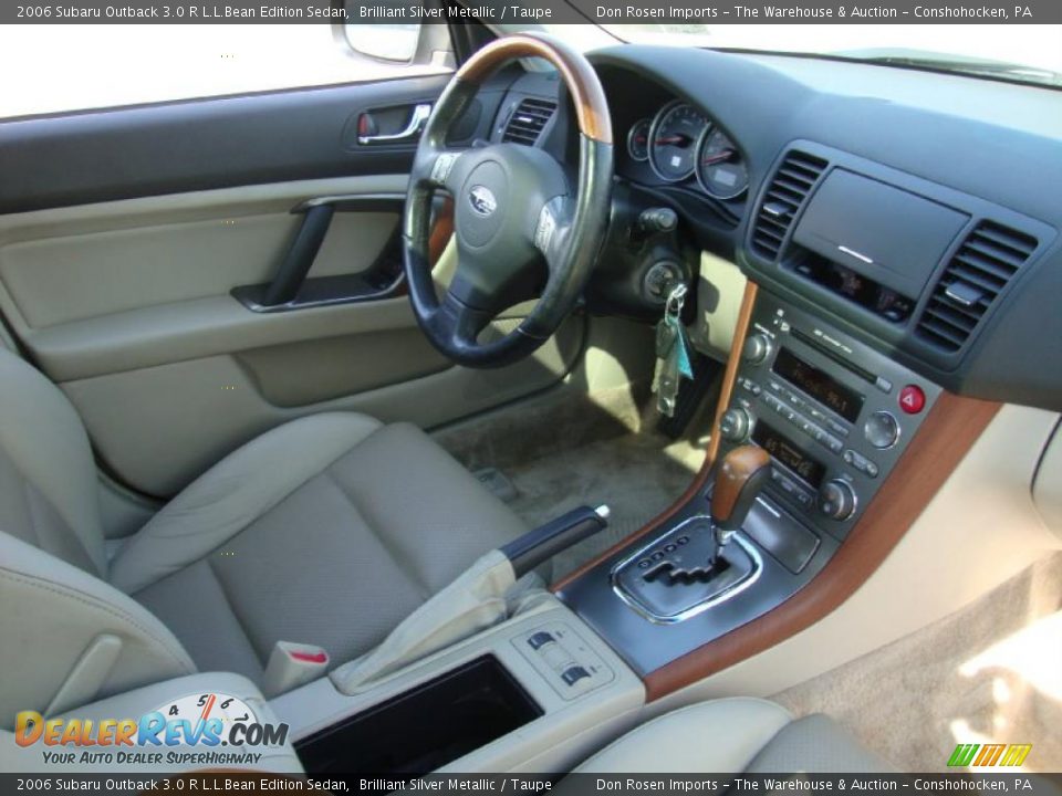 2006 Subaru Outback 3.0 R L.L.Bean Edition Sedan Brilliant Silver Metallic / Taupe Photo #18