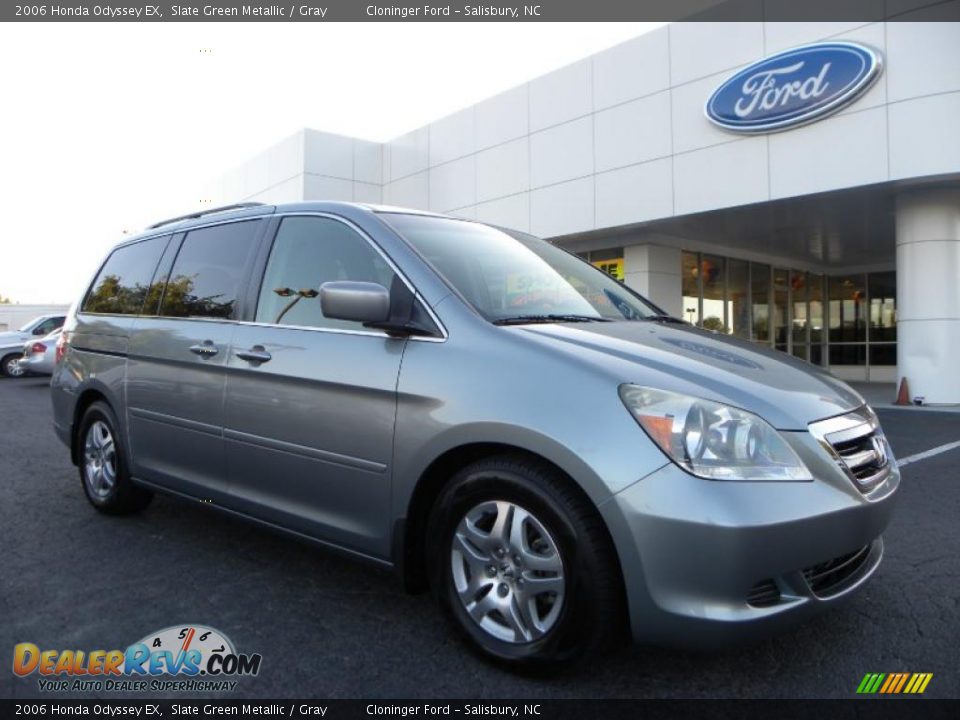 2006 Honda Odyssey EX Slate Green Metallic / Gray Photo #1