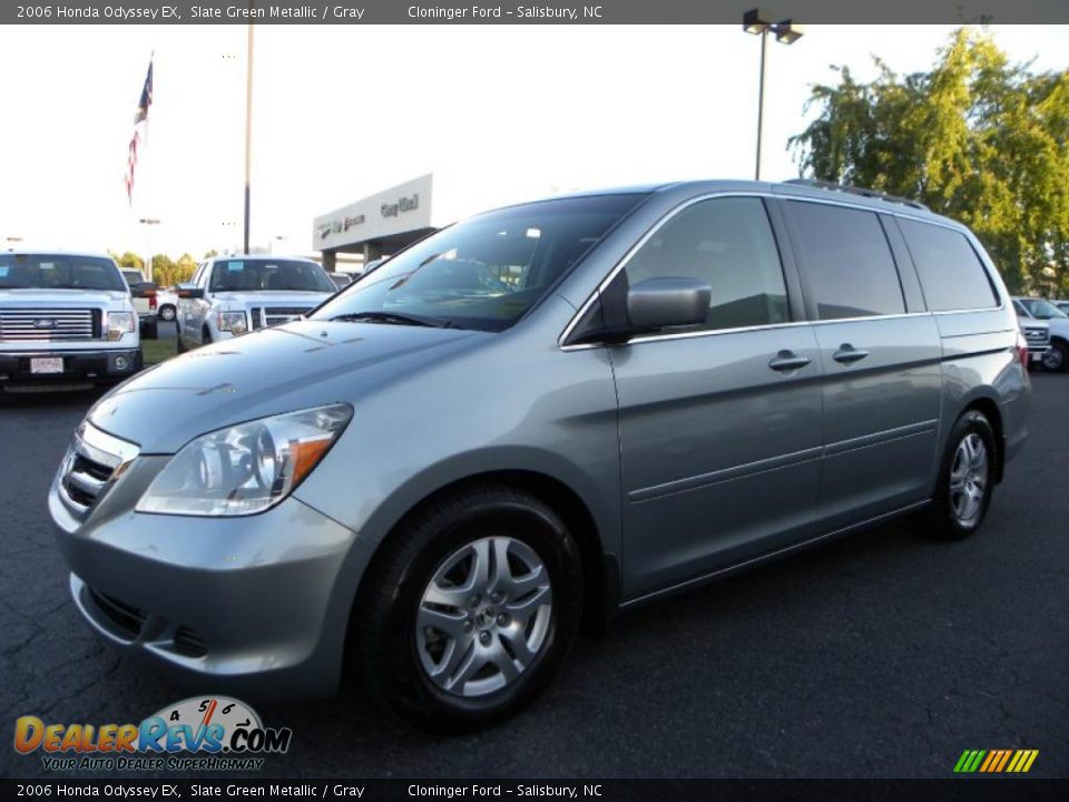 2006 Honda Odyssey EX Slate Green Metallic / Gray Photo #6