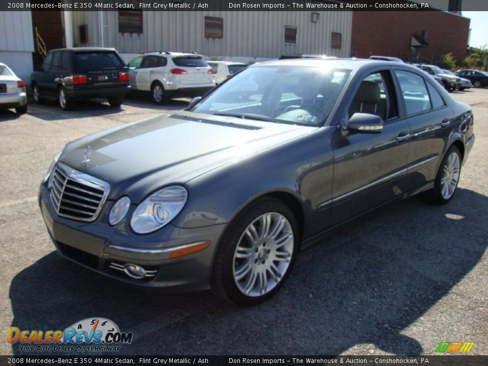 2008 Mercedes-Benz E 350 4Matic Sedan Flint Grey Metallic / Ash Photo #2