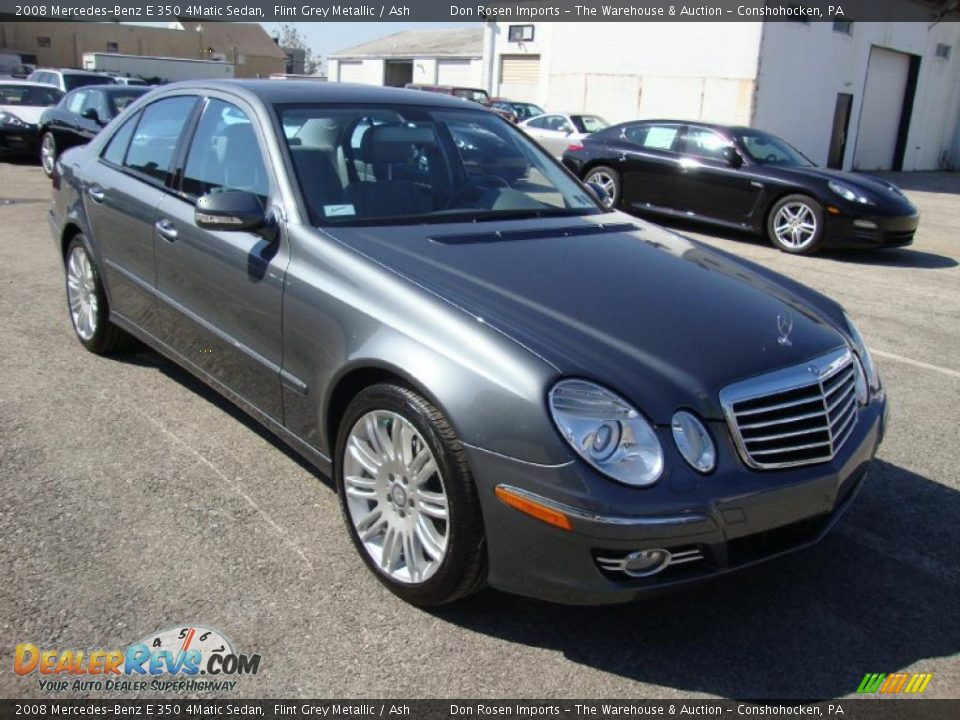 2008 Mercedes-Benz E 350 4Matic Sedan Flint Grey Metallic / Ash Photo #4