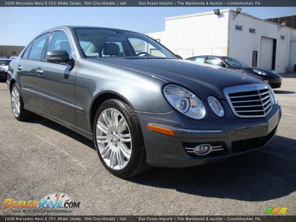 2008 Mercedes-Benz E 350 4Matic Sedan Flint Grey Metallic / Ash Photo #5