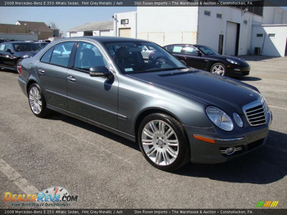 2008 Mercedes-Benz E 350 4Matic Sedan Flint Grey Metallic / Ash Photo #6
