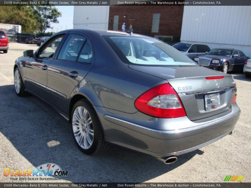 2008 Mercedes-Benz E 350 4Matic Sedan Flint Grey Metallic / Ash Photo #10